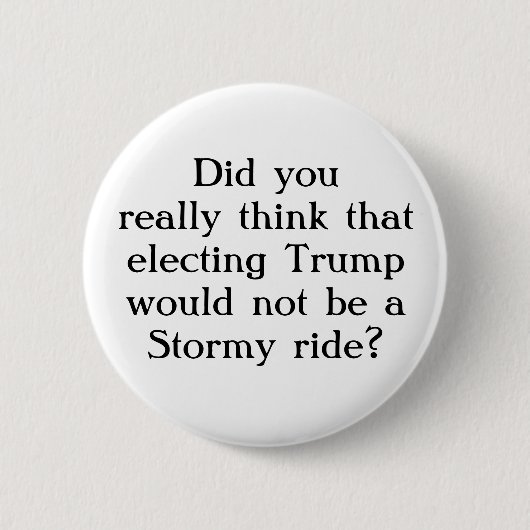 Stürmische Fahrsarkastischer Spaß-Knopf Donald Button (Vorderseite)