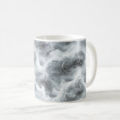 Stürmische graue Himmel Blitz Kaffeetasse (VorderseiteRechts)