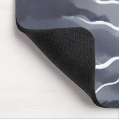 Stürmische Himmel | Dunkelgrauer Himmel Wasserfarb Mousepad (Ecke)
