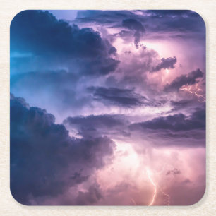 Stürmische Himmel Rechteckiger Pappuntersetzer