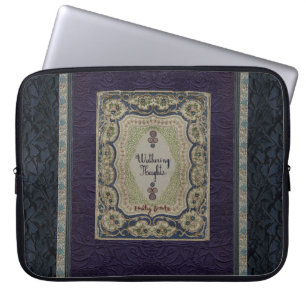 Stürmische Höhen Vintage-Buchdesign Laptopschutzhülle