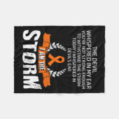 Stürmische Leukämie-Bewusstsein Fleecedecke (Vorderseite (Horizontal))