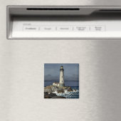 Stürmische Nacht - Küstenleuchtturm Magnet (In Situ (Geschirrspüler))