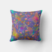 Stürmische Schmetterlinge im Sturmhimmel Kissen (Rückseite)