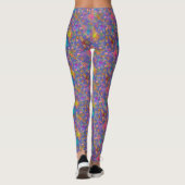 Stürmische Schmetterlinge im Sturmhimmel Leggings (Rückseite)
