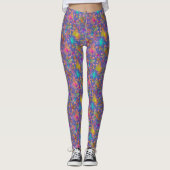 Stürmische Schmetterlinge im Sturmhimmel Leggings (Vorderseite)