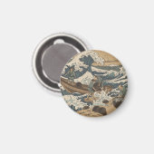 Stürmische See Magnet (Vorderseite/Rückseite)