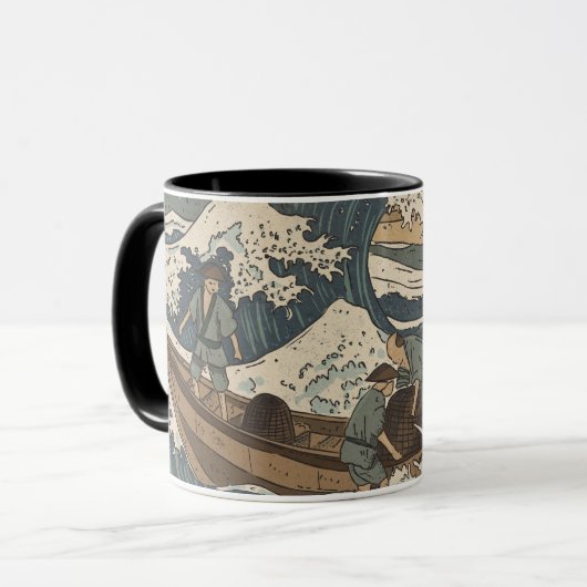 Stürmische See Tasse (Vorderseite Links)