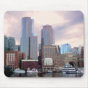 Stürmische Skyline Bostons Mousepad