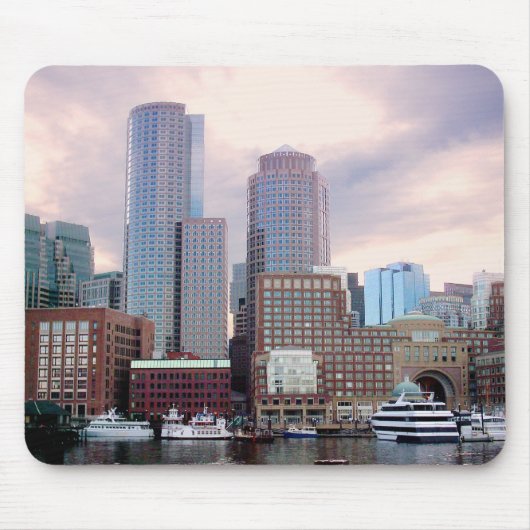 Stürmische Skyline Bostons Mousepad (Vorne)