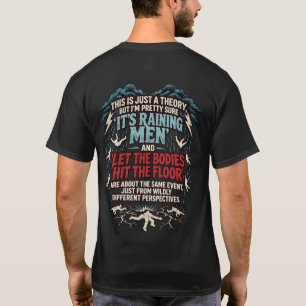 Stürmische Typografie T-Shirt