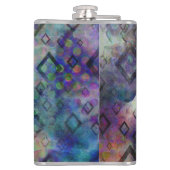 Stürmischer bunter Watercolor abstrakt mit Flachmann (Rückseite)