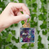 Stürmischer bunter Watercolor abstrakt mit Schlüsselanhänger (Hand)