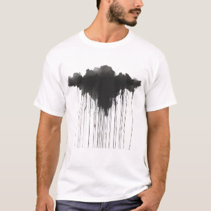 "Stürmischer Himmel" Abstrakte Regenwolken-Grafik- T-Shirt