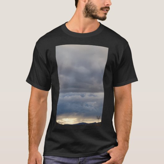 Stürmischer Himmel Lang T-Shirt (Vorderseite)