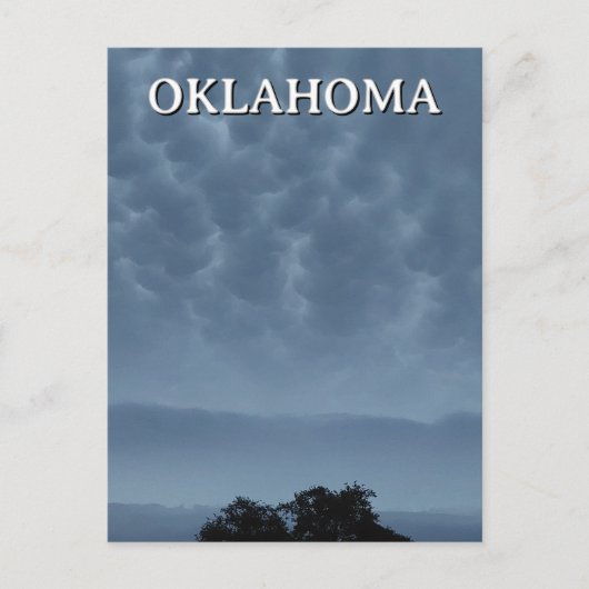 Stürmischer Himmel Oklahoma Postkarte (Vorderseite)