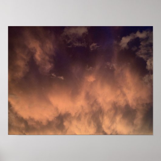 Stürmischer Himmel Poster (Vorne)