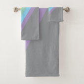 Stürmischer Himmel & Regenbogen-Badehandtücher Badhandtuch Set (Insitu)