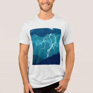 stürmischer Himmel Tri-Blend Shirt