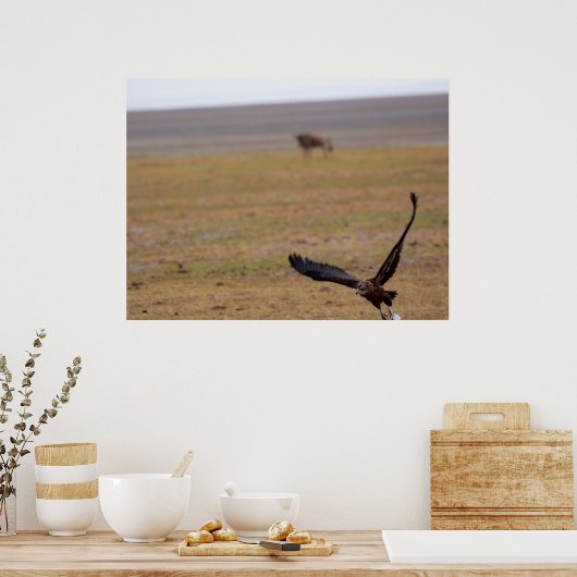 Stürmischer Jäger - afrikanischer Vergewaltiger im Poster (Küche)