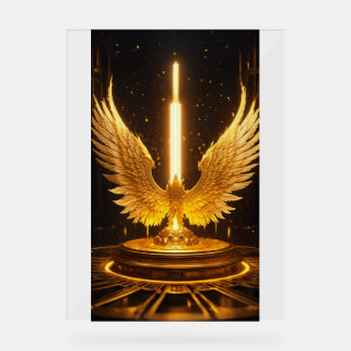 Stürmischer Kristalladler: Der Power des Transf Acrylschild