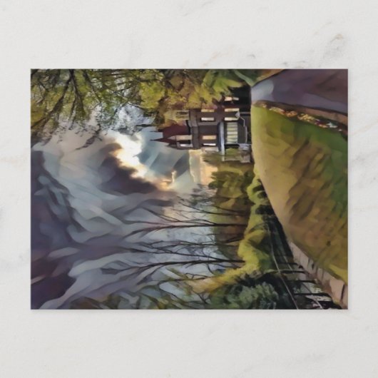 Stürmischer Tag Postkarte (Vorderseite)