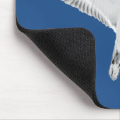 Stürmischer Tod auf blau Mousepad (Ecke)