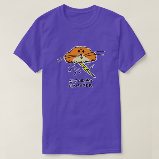Stürmisches Hamster-T-Shirt T-Shirt (Design vorne)