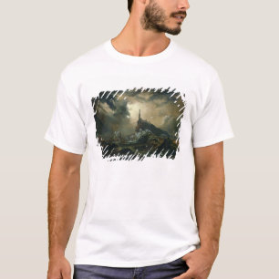Stürmisches Meer mit Leuchtturm T-Shirt