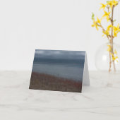 Stürmisches See notecard Karte (Gelbe Blume)