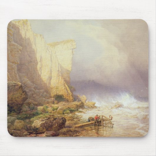 Stürmisches Wetter, klärenSeaton Klippen Mousepad (Vorne)