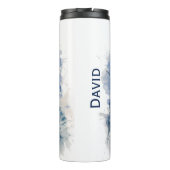 Stürmisches Wetter-Segel-Boots-Thermaltrommel Thermosbecher (Rückseite)