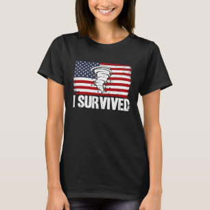 Sturmjäger Hurrikan Meteorologie Ich überlebte USA T-Shirt