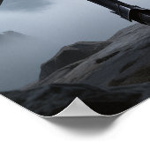 Sturmkante - geblendetes Cyber-Krieger-Poster Poster (Ecke)