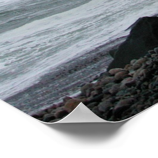 Sturmküste Poster (Ecke)