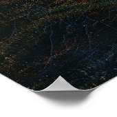 Sturmmeer mit Leuchtturm Poster (Ecke)