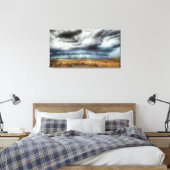 'Sturmnähern' Wetter-Foto Leinwanddruck (Insitu (Schlafzimmer))