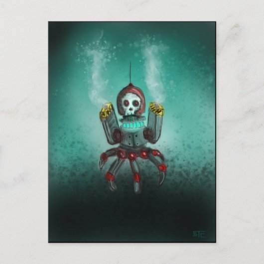 Sturmroboter Postkarte (Vorderseite)