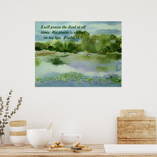 Sturm's Comin's Sommer Wasserfarbe, werde ich lobe Poster (Küche)