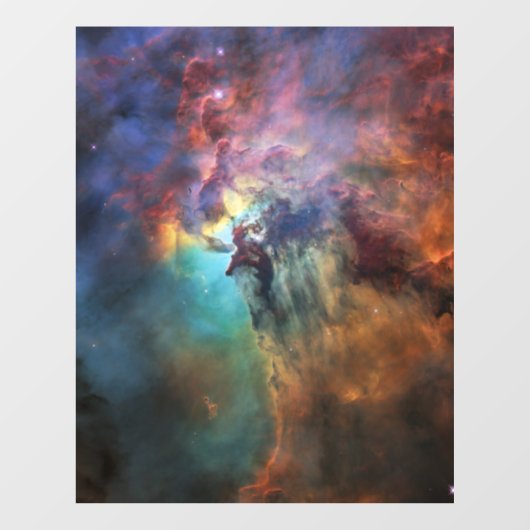 Sturmsee im Lagunennebel in Sagittarius Fensteraufkleber (Blatt)