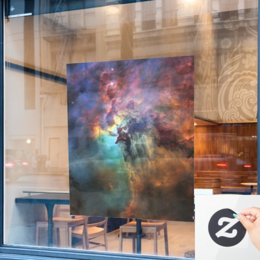 Sturmsee im Lagunennebel in Sagittarius Fensteraufkleber (Café-Fenster)