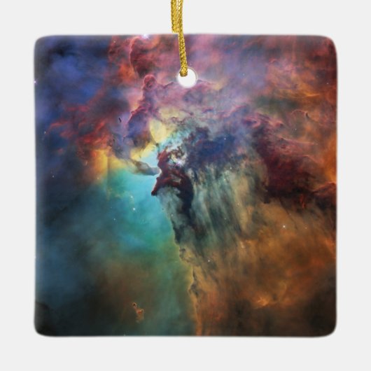 Sturmsee im Lagunennebel in Sagittarius Keramikornament (Vorderseite)