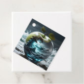 Sturmsee im lichtdurchlässigen Glasapfel Geschenkanhänger (Beispiel)