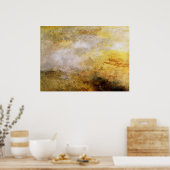 Sturmsee mit Delphinen von Joseph Mallord Turner Poster (Küche)