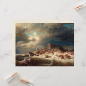 Sturmsee mit Schiffswrack (von Marcus Larson) Karte (Vorderseite/Rückseite Beispiel)