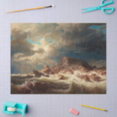 Sturmsee mit Schiffswrack (von Marcus Larson) Seidenpapier (Basteln)