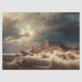 Sturmsee mit Schiffswrack (von Marcus Larson) Seidenpapier (Vorderseite)