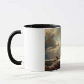 Sturmsee mit Schiffswrack (von Marcus Larson) Tasse (Links)