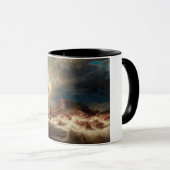 Sturmsee mit Schiffswrack (von Marcus Larson) Tasse (VorderseiteRechts)
