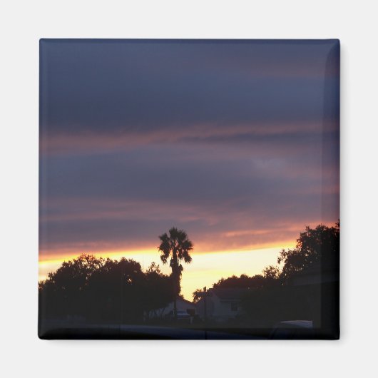 Sturmsonnenuntergang Magnet (Vorne)